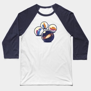 Marble Universe by Tobe Fonseca Baseball T-Shirt